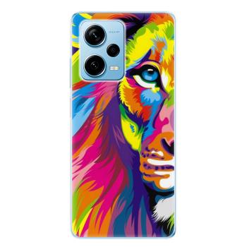 Odolné silikonové pouzdro iSaprio - Rainbow Lion - Xiaomi Redmi Note 12 Pro 5G / Poco X5 Pro 5G