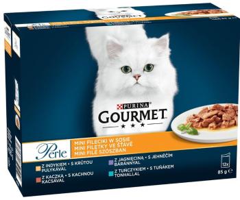 Gourmet PERLE multipack rybí a masový výběr ve šťávě 72x85 g