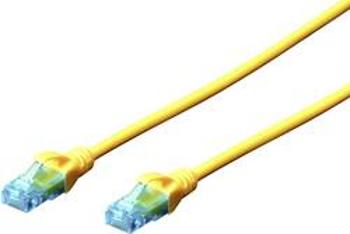 Síťový kabel RJ45 Digitus DK-1512-020/Y, CAT 5e, U/UTP, 2.00 m, žlutá