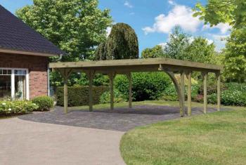 Dřevěný přístřešek / carport CLASSIC 2B Lanitplast