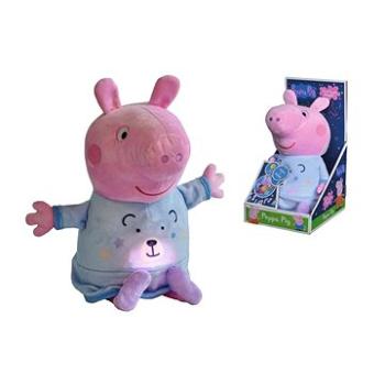 Simba Peppa Pig 2v1 plyšový usínáček hrající + světlo, modrý (4006592074609)