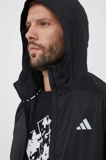 Větrovka adidas Performance Ultimate černá barva, přechodná