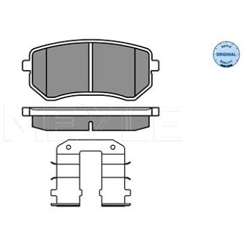 MEYLE Brzdové destičky zadní (0252427614/W)