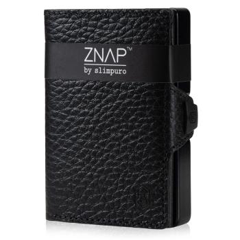 Slimpuro ZNAP, tenká peněženka, 12 karet, kapsa na mince, 8 × 1,8 × 6 cm (Š × V × H), RFID ochrana