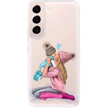 iSaprio Kissing Mom - Blond and Boy pro Samsung Galaxy S22 5G (kmbloboy-TPU3-S22-5G)