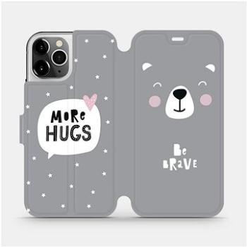 Flipové pouzdro na mobil Apple iPhone 12 Pro - MH06P Be brave - more hugs (5903516376438)