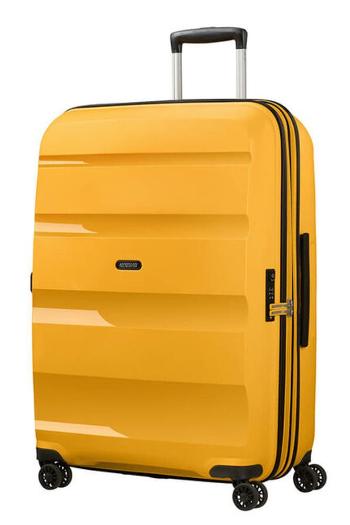 American Tourister Skořepinový cestovní kufr Bon Air DLX L EXP 104/117 l - žlutá