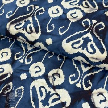 Bavlněná látka UNIQUE BATIK design L navy