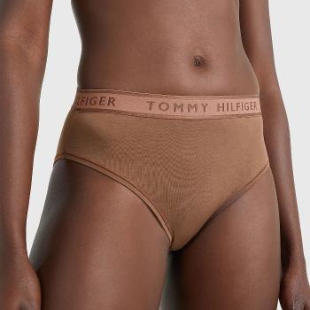 Hnědé kalhotky Hilfiger Modal–High Waist Bikini – M
