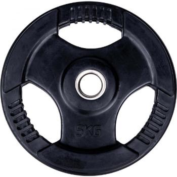 Fitforce PLR 5KG 30MM Pogumovaný nakládací kotouč, černá, velikost 5 KG