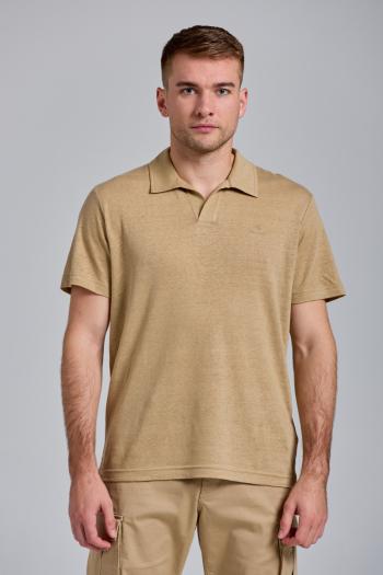 POLOKOŠILE GANT D2. LINEN SS RUGGER hnědá 4XL