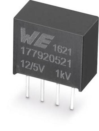 DC/DC měnič napětí do DPS Würth Elektronik 177920521, 12 V, 5 V, 0.2 A, 1 W, počet výstupů 1 x