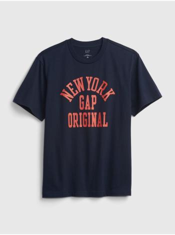 Modré pánské tričko GAP Logo New York original