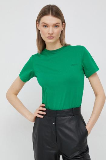 Bavlněné tričko Joop! zelená barva