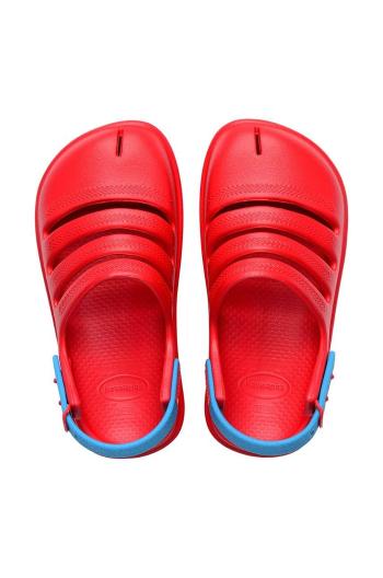 Dětské sandály Havaianas CLOG červená barva