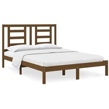 Rám postele medově hnědý masivní borovice 140 × 190 cm, 3104331 (3104331)