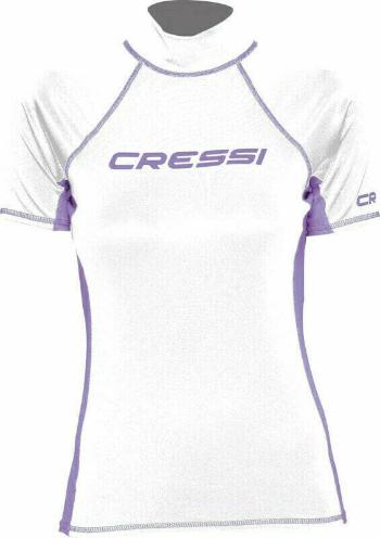 Cressi Rash Guard Lady Short Sleeve Tričko White/Lilac XS