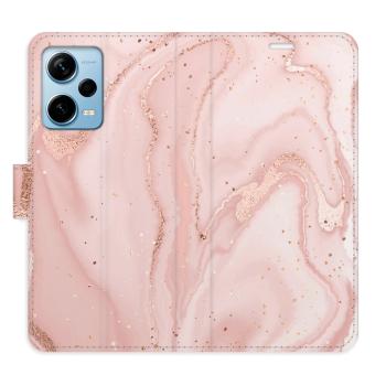 Flipové pouzdro iSaprio - RoseGold Marble - Xiaomi Redmi Note 12 Pro+ 5G