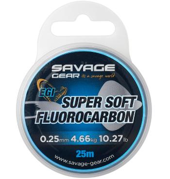 Savage gear fluorocarbon super soft egi pink 25 m - 0,29 mm 6,03 kg