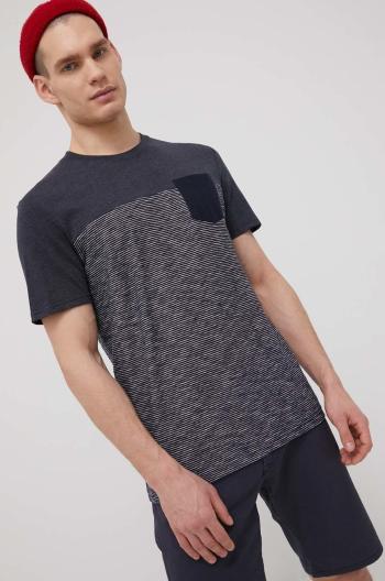 Tričko Tom Tailor pánský, tmavomodrá barva, vzorovaný
