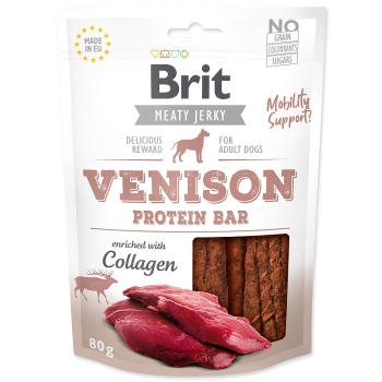 Snack BRIT Jerky Venison Protein Bar 80 g