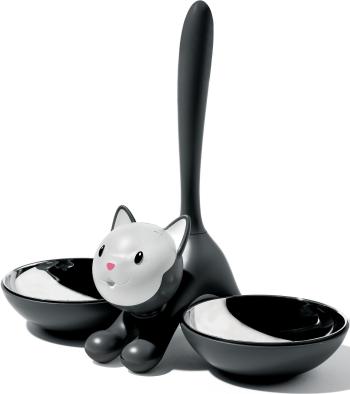 Kočičí miska "TIGRITO", černá - Alessi