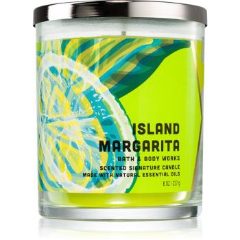 Bath & Body Works Island Margarita vonná svíčka s esenciálními oleji 227 g