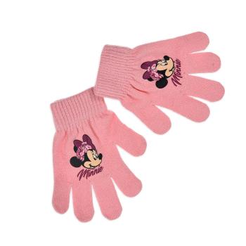 Dívčí rukavice DISNEY MINNIE FLOWERS světle růžové Velikost: UNI