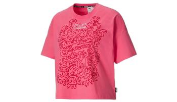 Puma x Mr Doodle Women´s Loose Tee růžové 530659-81