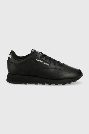 Kožené sneakers boty Reebok Classic GY0955 černá barva