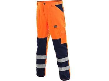 Kalhoty CXS NORWICH, výstražné, pánské, oranžovo-modré, vel. 64