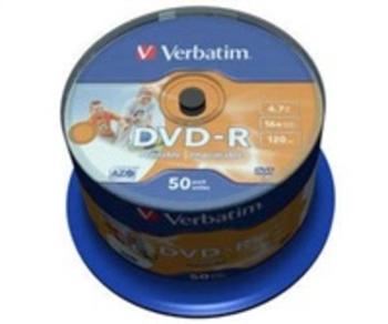 Verbatim DVD-R 4,7GB 16x, AZO, printable, 50ks (43533), 43533