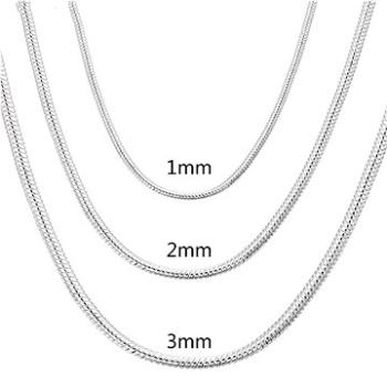 Had řetízek stříbrný 1mm - KL3 60 cm (16184)