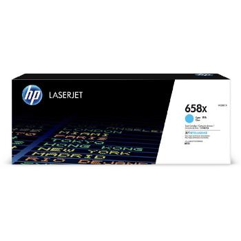 HP W2001X - originální toner HP 658X, azurový, 28000 stran