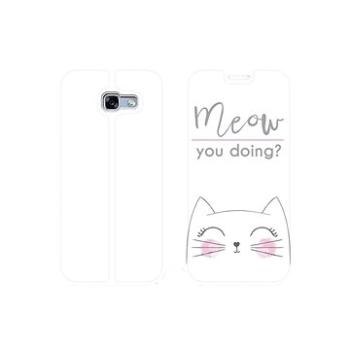 Flipové pouzdro na mobil Samsung Galaxy A3 2017 - M098P Meow you doing? (5903226065424)