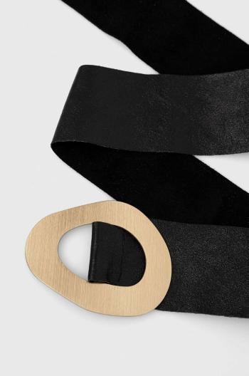 Kožený pásek Answear Lab dámský, černá barva