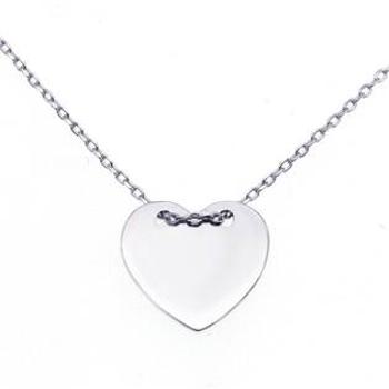 NUBIS® Stříbrný náhrdelník srdce - NB-2186