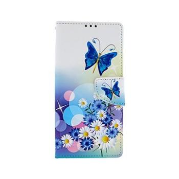 TopQ Xiaomi Redmi Note 9 Pro knížkový Bílý s motýlkem 50620 (Sun-50620)