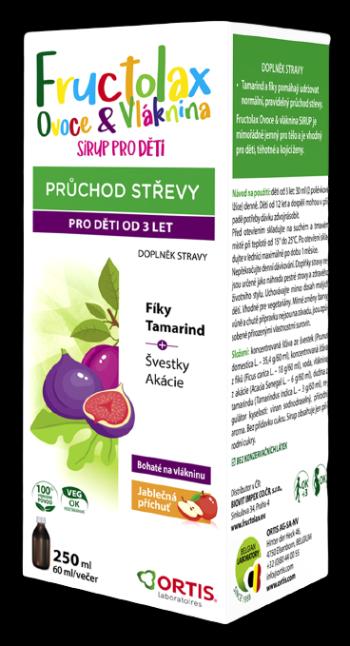 Fructolax ORTIS Sirup pro děti 250 ml