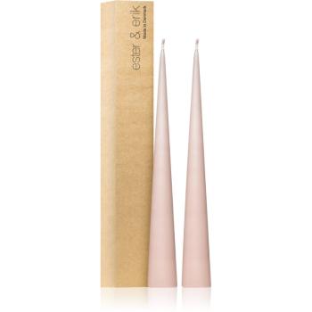ester & erik cone candles soft rose (no. 52) dekorativní svíčka 2x37 cm