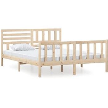 Rám postele masivní dřevo 160 × 200 cm, 3101163 (3101163)