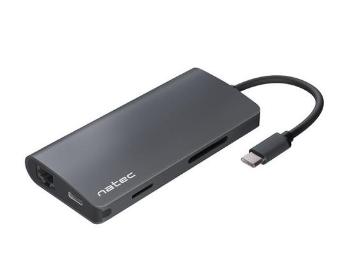 Natec Multi Port FOWLER 2 USB-C PD, 3X USB 3.0, HDMI 4K, RJ45, USB-C, SD, MICRO SD, NMP-1773