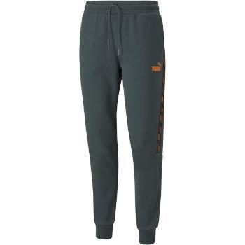 Puma POWER TAPE PANTS Pánské tréninkové kalhoty, tmavě zelená, velikost S