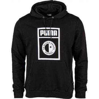 Puma SLAVIA PRAGUE GRAPHIC HOODY Pánská mikina, černá, velikost M