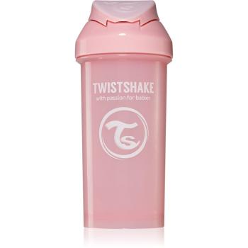 Twistshake Straw Cup Pink láhev s brčkem 6m+ 360 ml