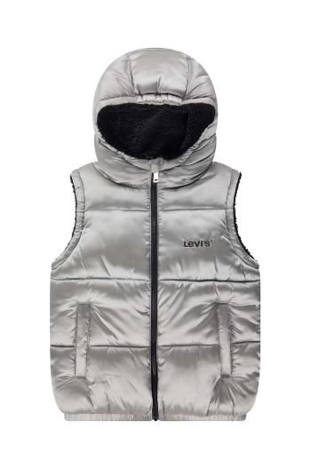 Dětská oboustranná vesta Levi's REVERSIBLE VEST bílá barva, 4EL266