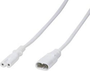 Napájecí prodlužovací kabel LogiLink CP132, [1x IEC C8 zástrčka - 1x IEC C7 zásuvka], 2.00 m, bílá