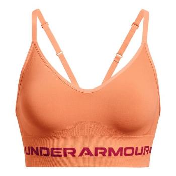 Under Armour SEAMLESS LOW LONG Sportovní podprsenka, oranžová, velikost