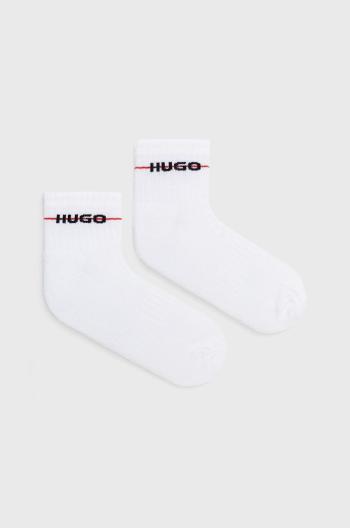 Ponožky HUGO ( 3-pak) pánské, bílá barva