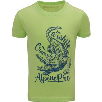 ALPINE PRO SHANTO Chlapecké triko, zelená, velikost 116-122